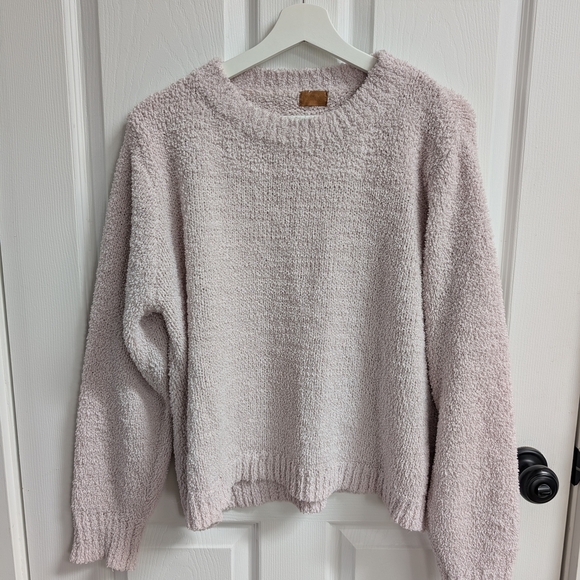 POL Sweaters - POL Pink Fuzzy Sweater